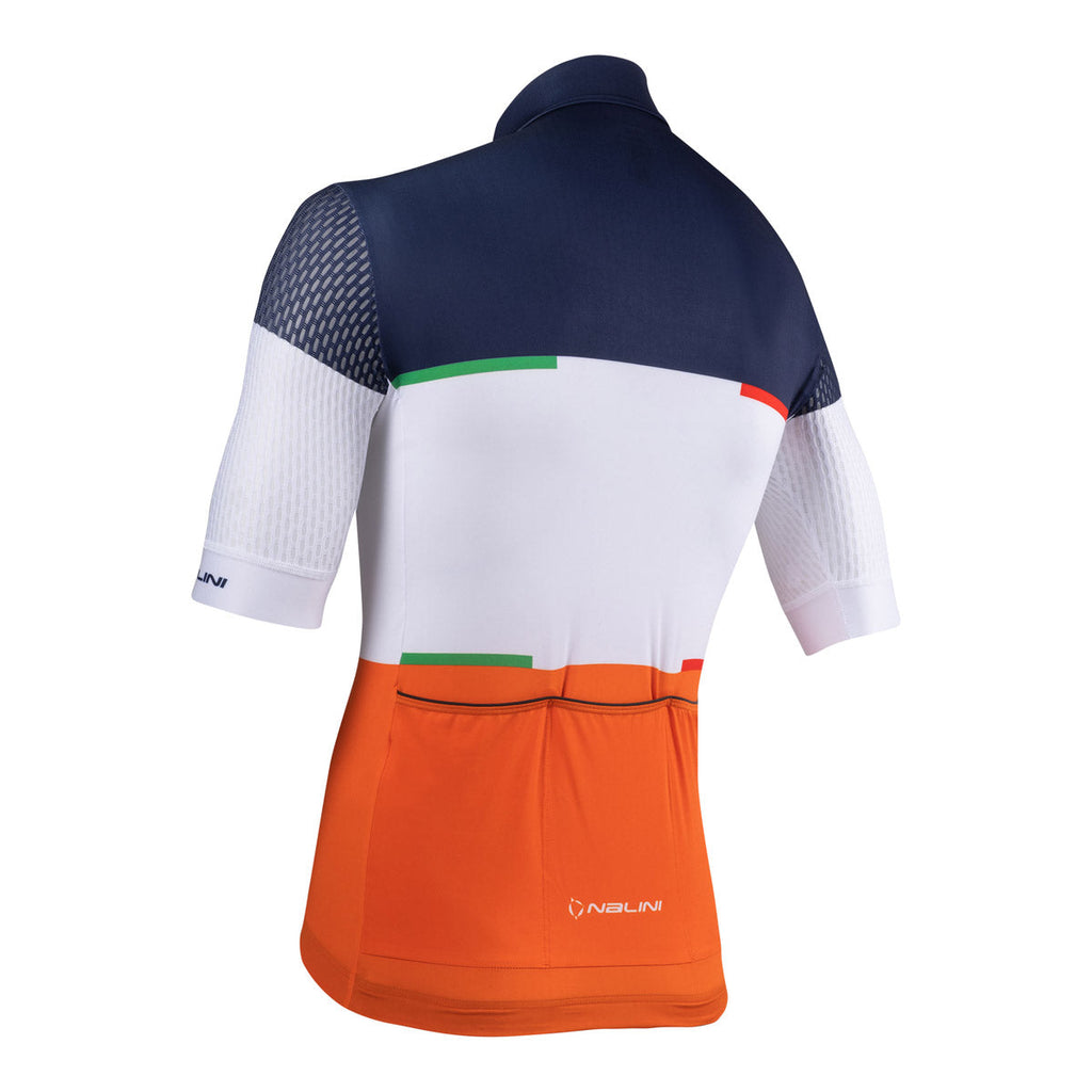 Nalini SAN FRANCISCO Men's Cycling Jersey (Blue/Orange) 2XL