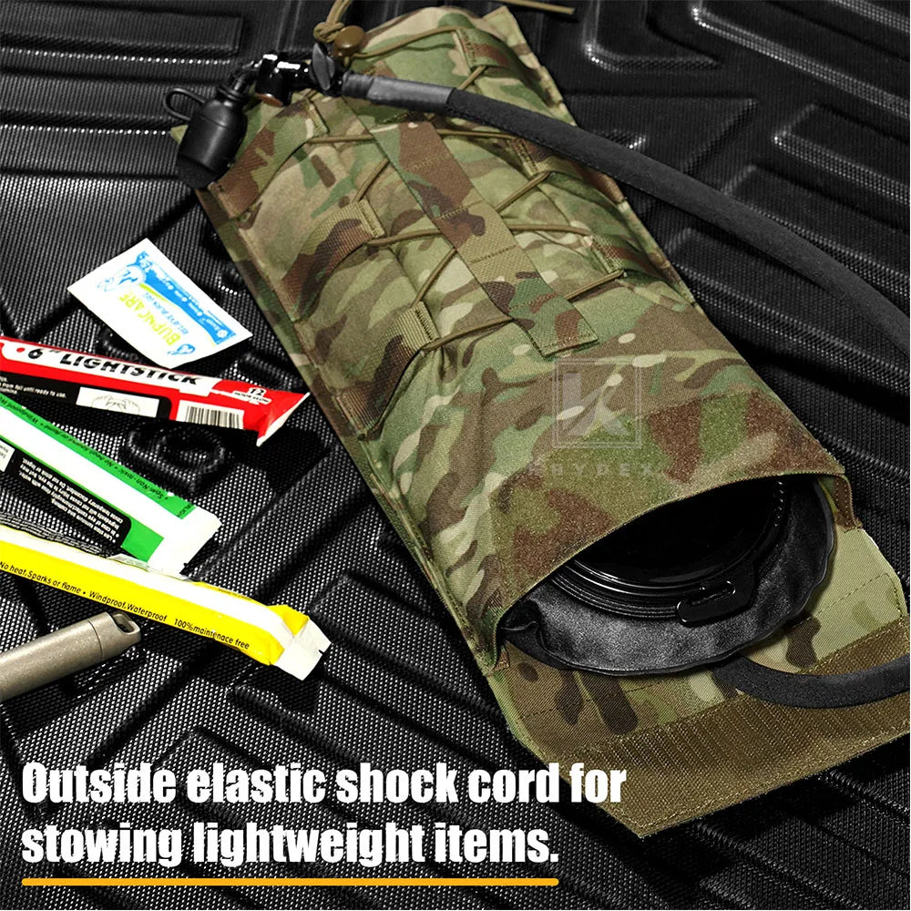 KRYDEX 500D Tactical 100 oz Water Bladder Pouch Modular 3L Hydration Carrier MOLLE Pack Bag Hunting Outdoor Hiking Gear