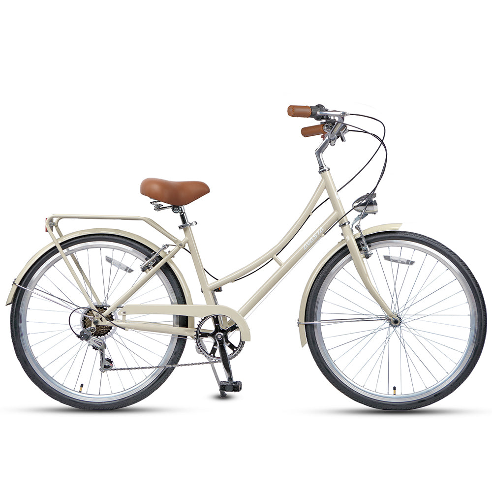 AVASTA Astrid 26-inch 6-Speed Step-Through Cruiser Bike