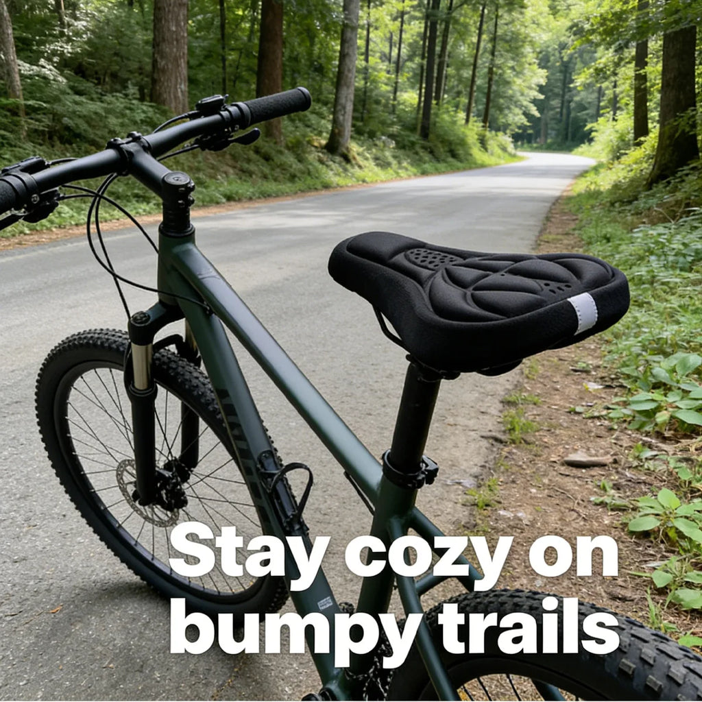 Soft 3D Padded Bike Seat Cover Cushion Sponge Foam Comfortable MTB Bicycle Saddle Accessory