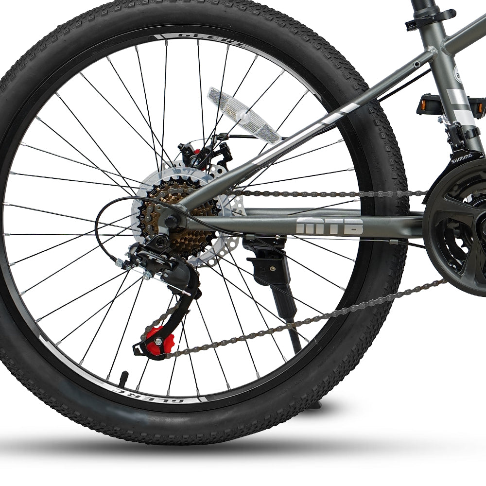 Glerc 24" Kids 21-Speed MTB with Disc Brakes - Skyline