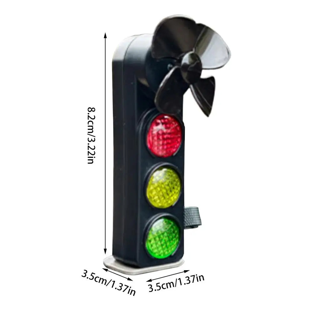 Motorcycle Traffic Signal Light Decor Wind-Powered Decorative Windmill Safety Lighting Cute Bike Decorations Scooter Accessories
