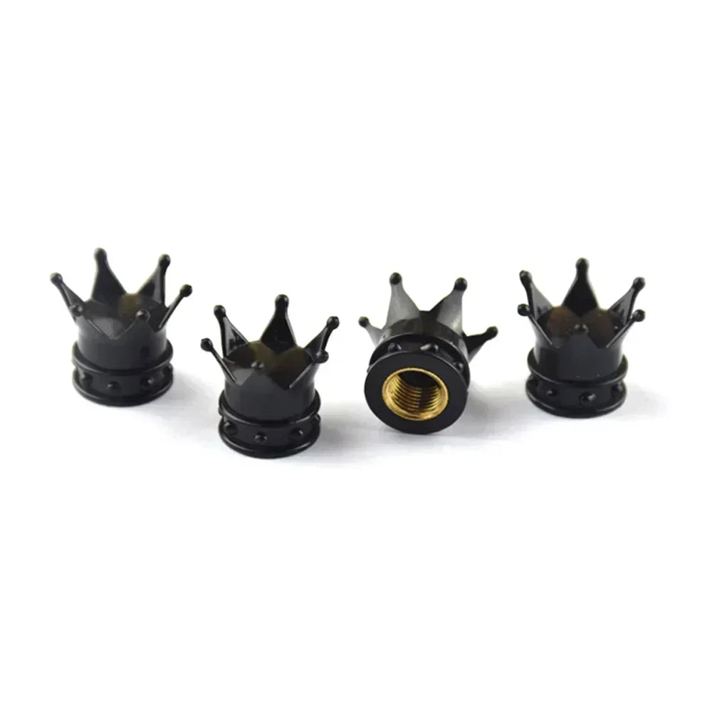 Bicycle Tire Valve Caps Set of 4 Universal Air Valve Covers for Cars Trucks Bikes Cycling Accessories