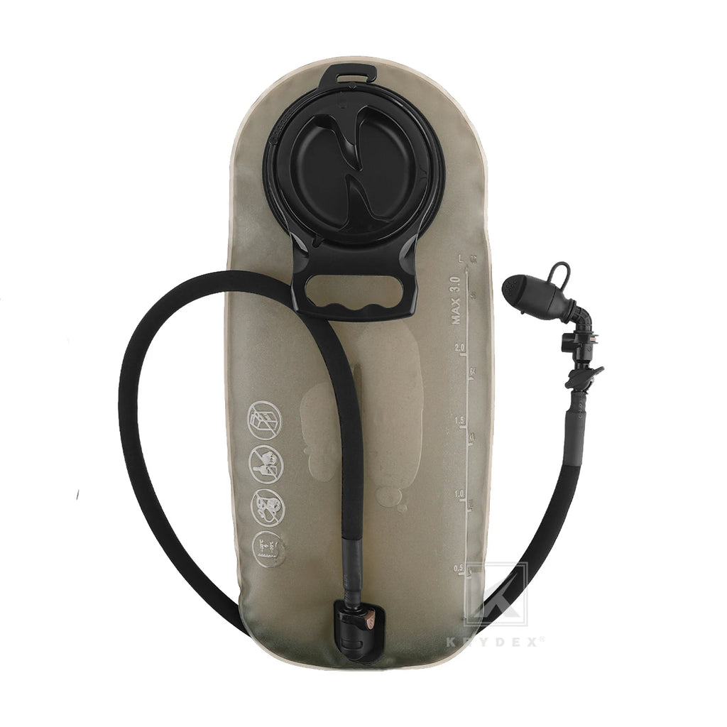 KRYDEX 500D Tactical 100 oz Water Bladder Pouch Modular 3L Hydration Carrier MOLLE Pack Bag Hunting Outdoor Hiking Gear