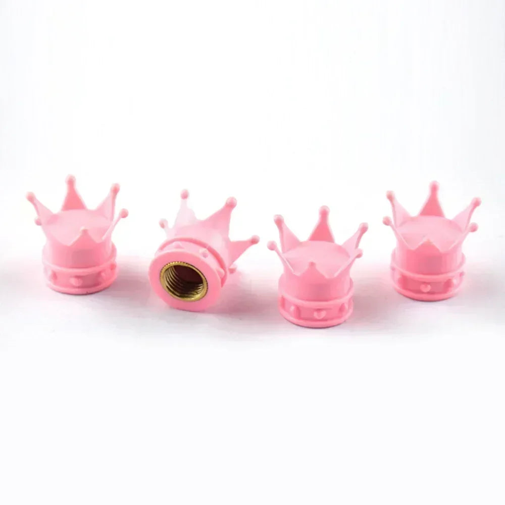 Bicycle Tire Valve Caps Set of 4 Universal Air Valve Covers for Cars Trucks Bikes Cycling Accessories
