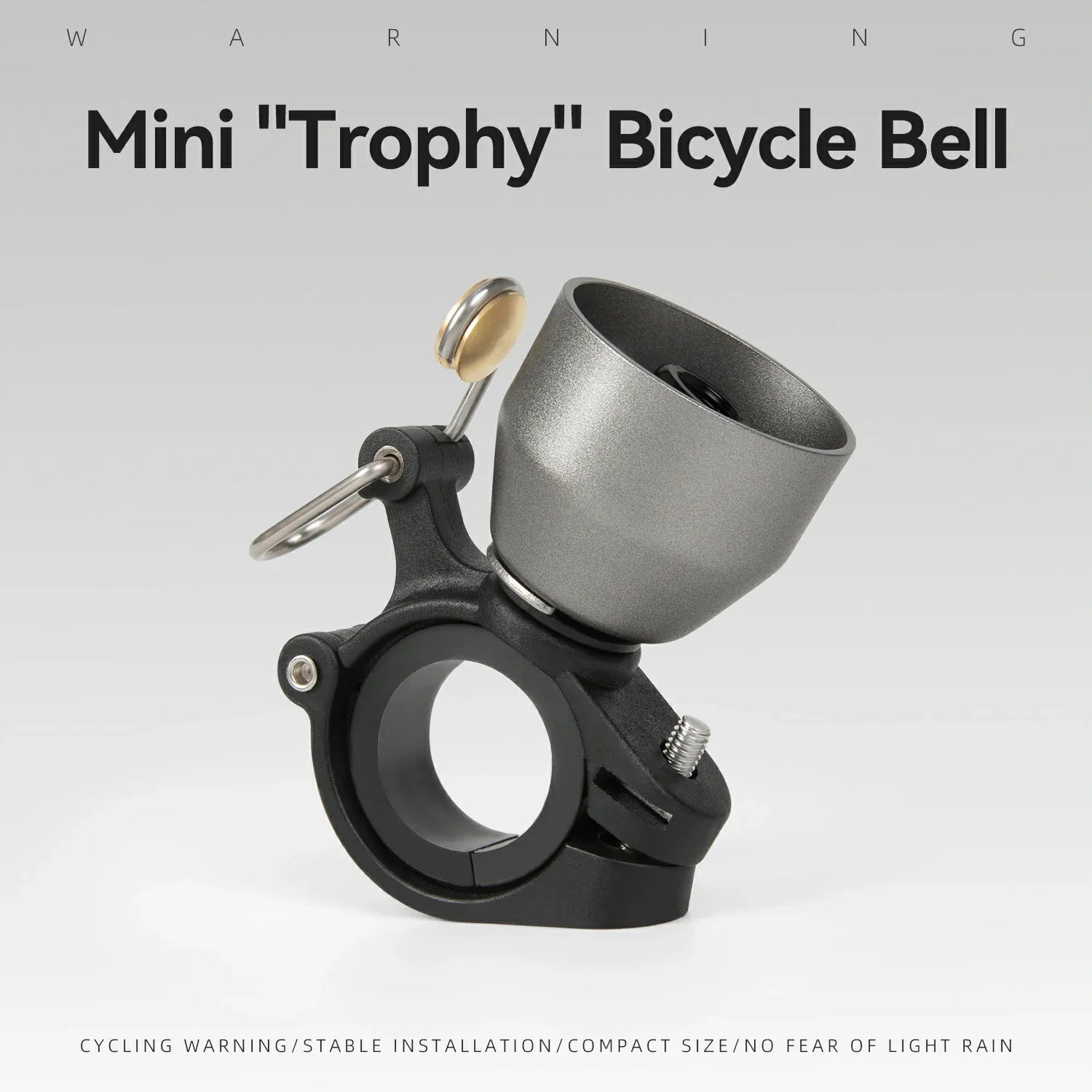Vintage Trophy-Shaped Copper Alloy Bell