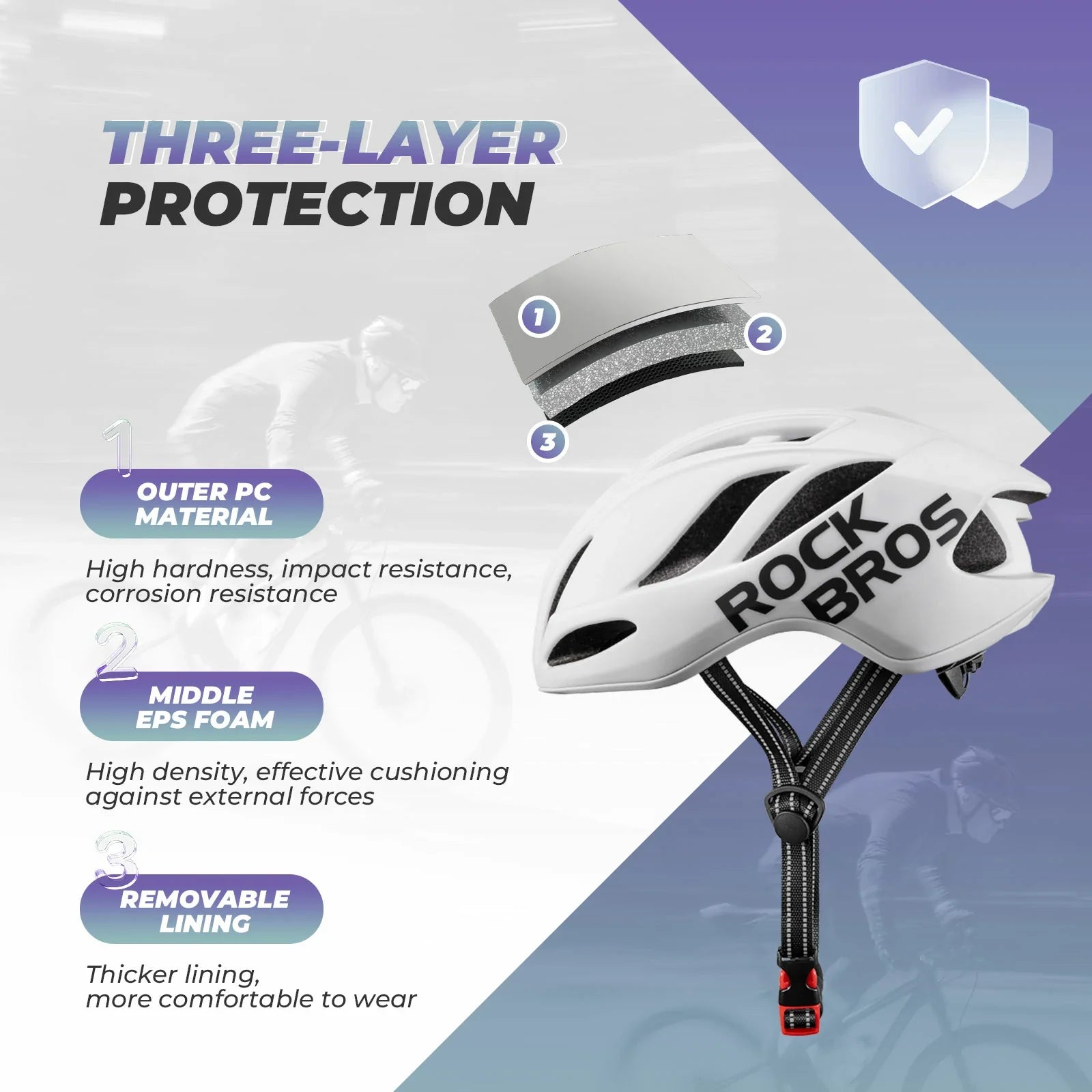ROCKBROS Ultra-Light Bike Helmet Maximum Protection Ultimate Comfort