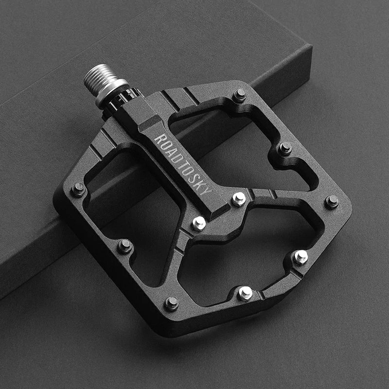 ROCKBROS Large Tread CNC Aluminum Pedals with Sealed Bearings-Road To Sky
