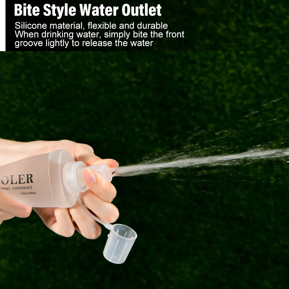NEWBOLER TPU Outdoor Sport Bottle Folding Soft Flask Water Bottle for Running Camping Hiking Bicycle Fitness Water Bag