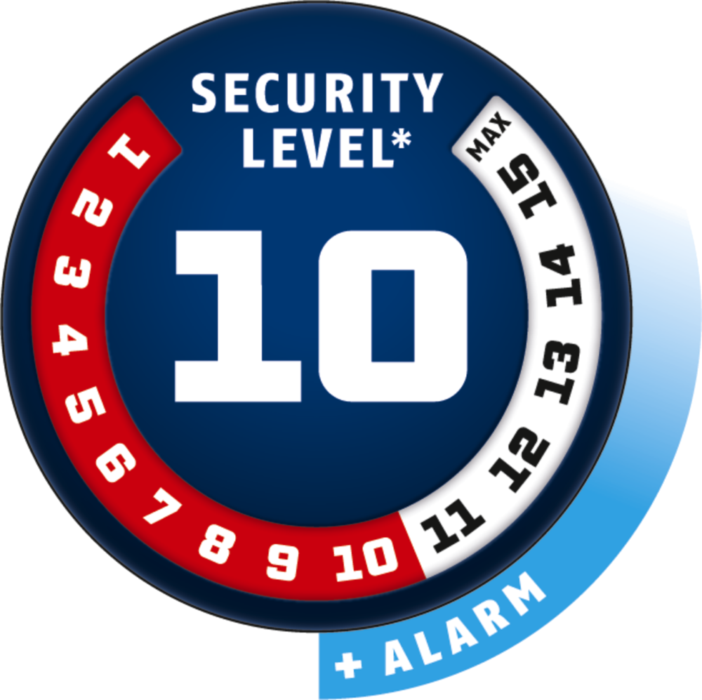ABUS BORDO XPLUS ALARM 6000KA/90 BK SH (3′) (61500)