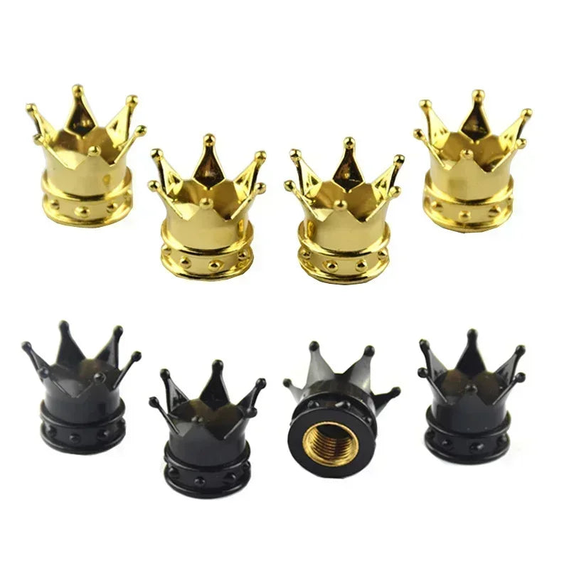 Bicycle Tire Valve Caps Set of 4 Universal Air Valve Covers for Cars Trucks Bikes Cycling Accessories