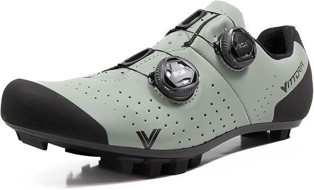 Vittoria KOM MTB Cycling Shoes - Celeste Green/Black