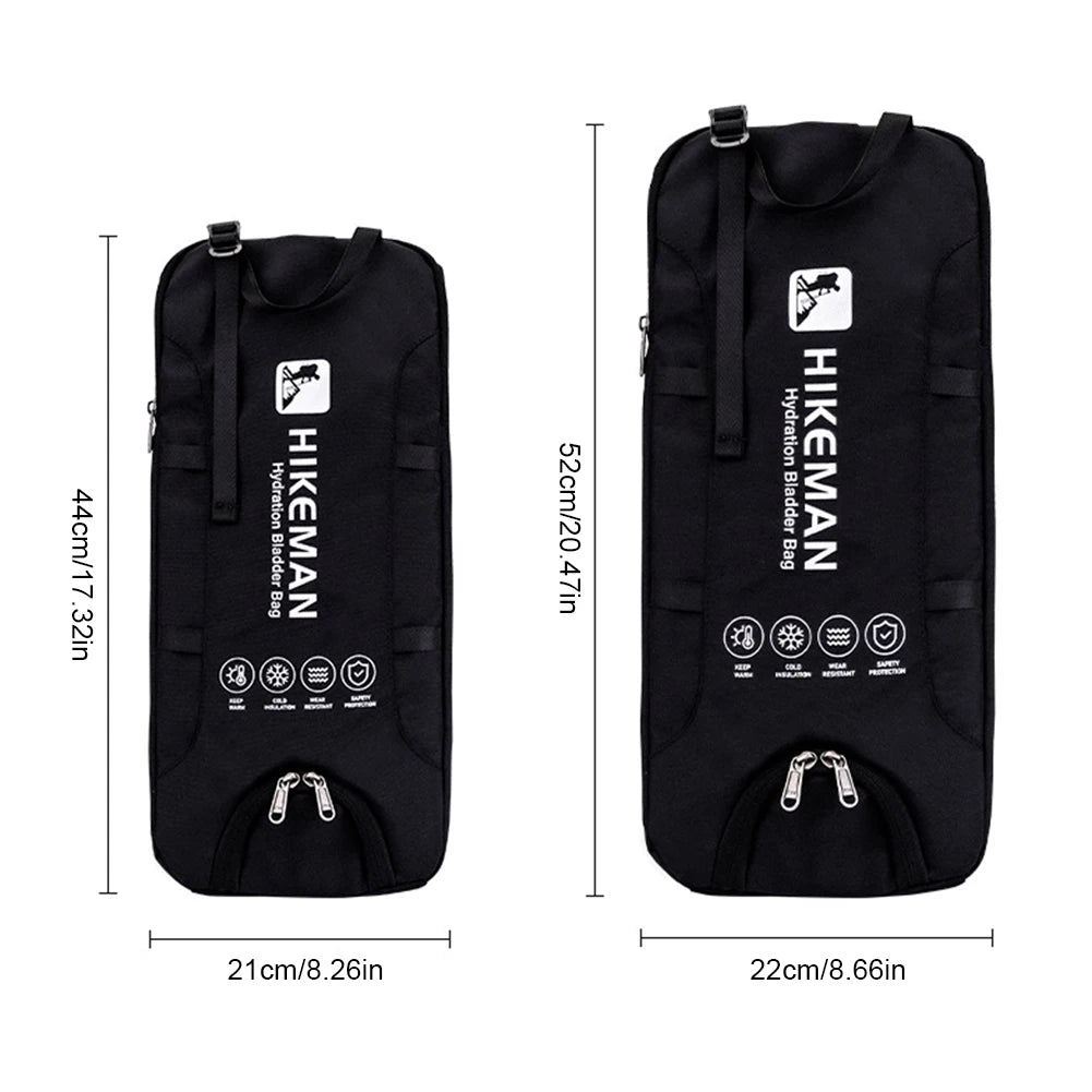 Insulated Cooler Bag for 1-2L & 2-3L Water Bladder Water Resistant Hydration Bladder with 600D Oxford Fabric for Hiking Cycling