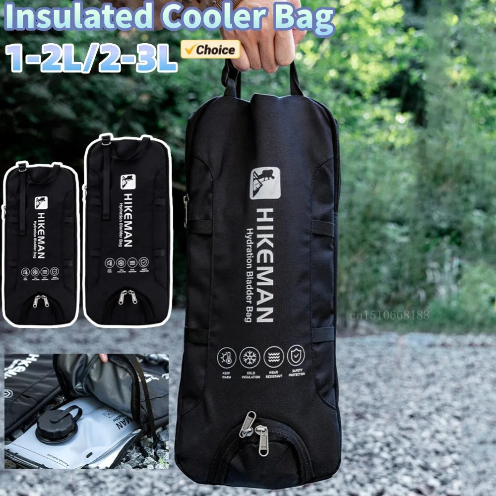 Insulated Cooler Bag for 1-2L & 2-3L Water Bladder Water Resistant Hydration Bladder with 600D Oxford Fabric for Hiking Cycling