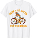 Cycling Dog Gravel Road Bike Rider Cyclist Bicycle Lover Pet T-Shirt