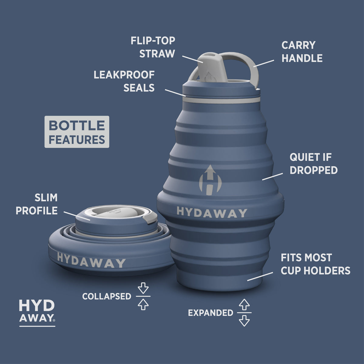 Collapsible Water Bottle | 17oz