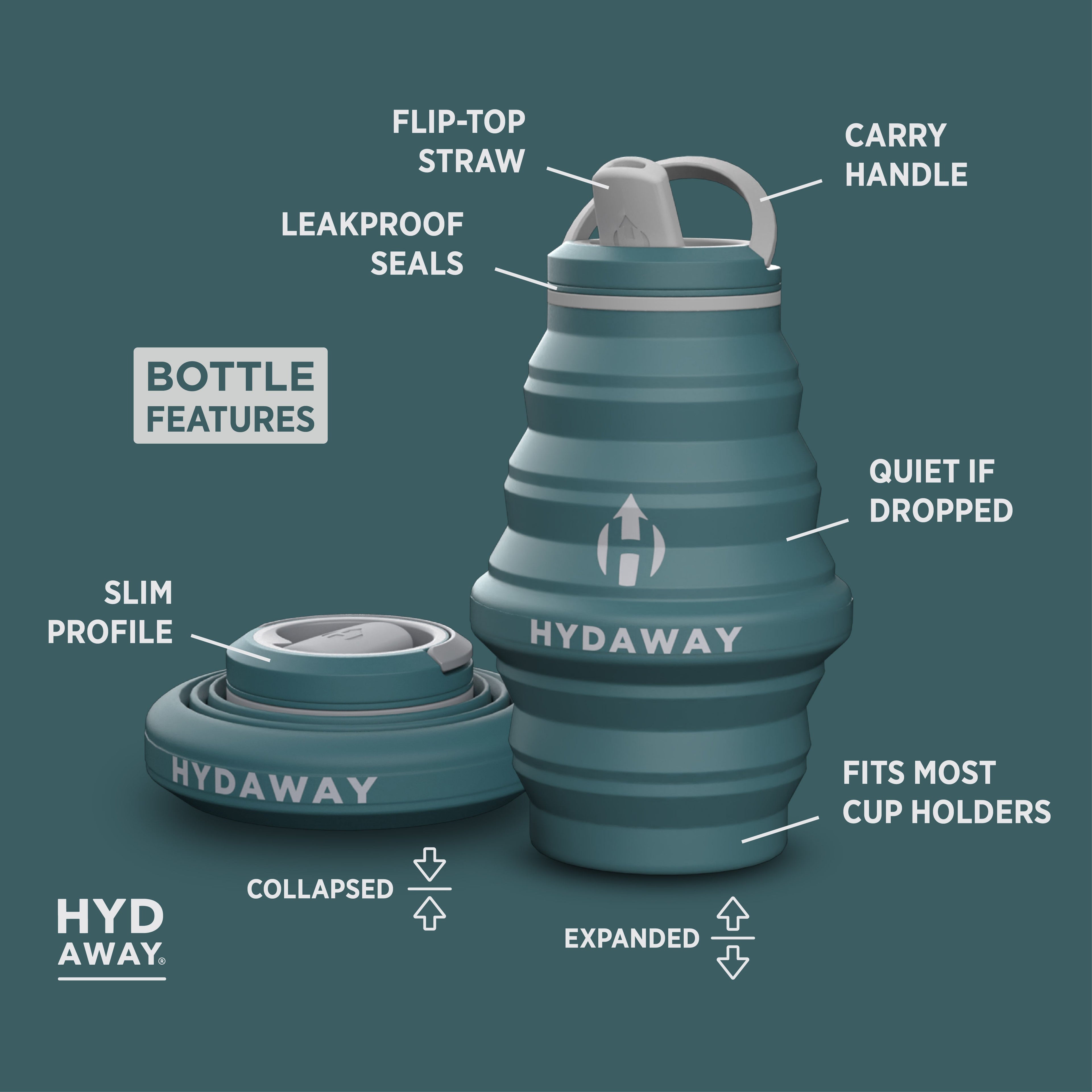 Collapsible Water Bottle | 17oz