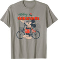 Disney Mickey Mouse Merry Christmas Bicycle Retro Distressed