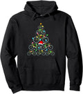 Bicycle Christmas Tree Xmas Biker Bicyclist Cyclist Holiday Pullover Hoodie