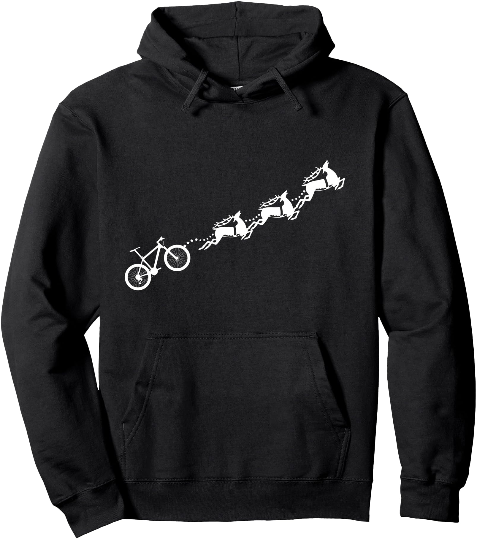 Mountain Bike Bicycle Reindeer Christmas Cycle unique sport Pullover Hoodie
