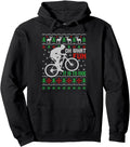 Oh What Fun It Is To Ride Bicycle Cyclist Ugly Christmas Pullover Hoodie
