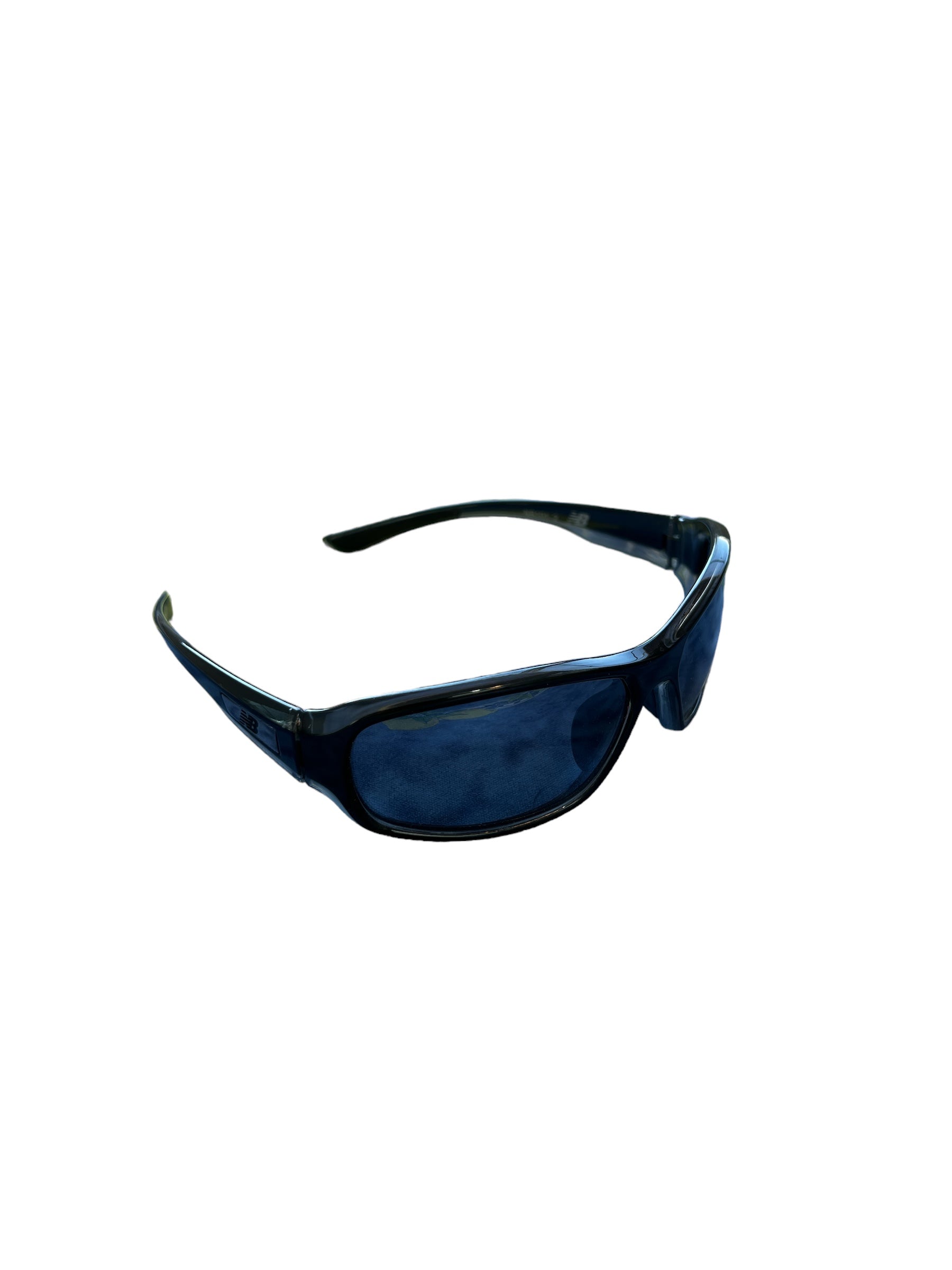 New Balance Sun NB 101-2 Sunglasses, Crystal with Black, Polarized Smoke)
