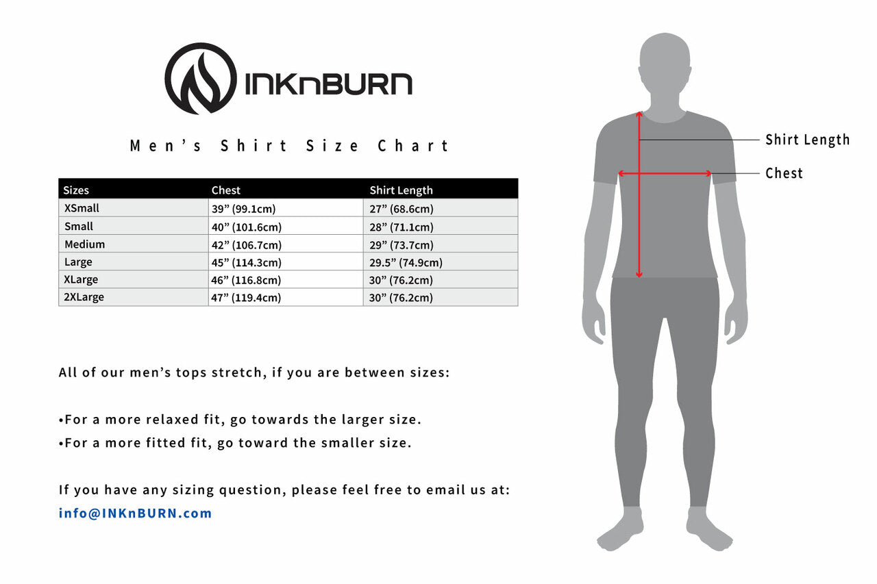INKnBURN Men's Spiral Aloe Tech Shirt (S, M, L, XL)