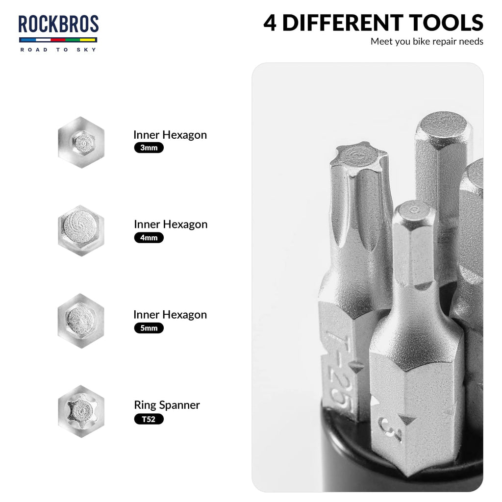 ROCKBROS Handlebar Tool Kit -Road to Sky VIAK Co-Branded Bar End