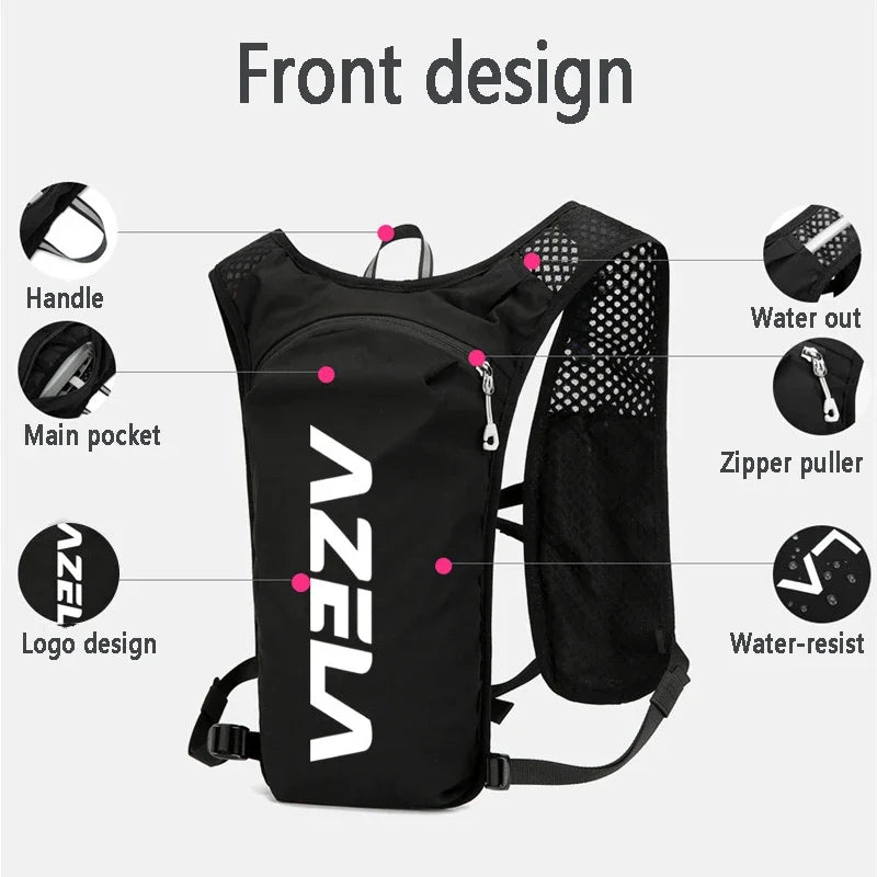 5L Running Hydration Vest Backpack Lightweight Jogging Pack 1.5L Water Bladder Bag Daypack for Hiking Trail Cycling Marathon