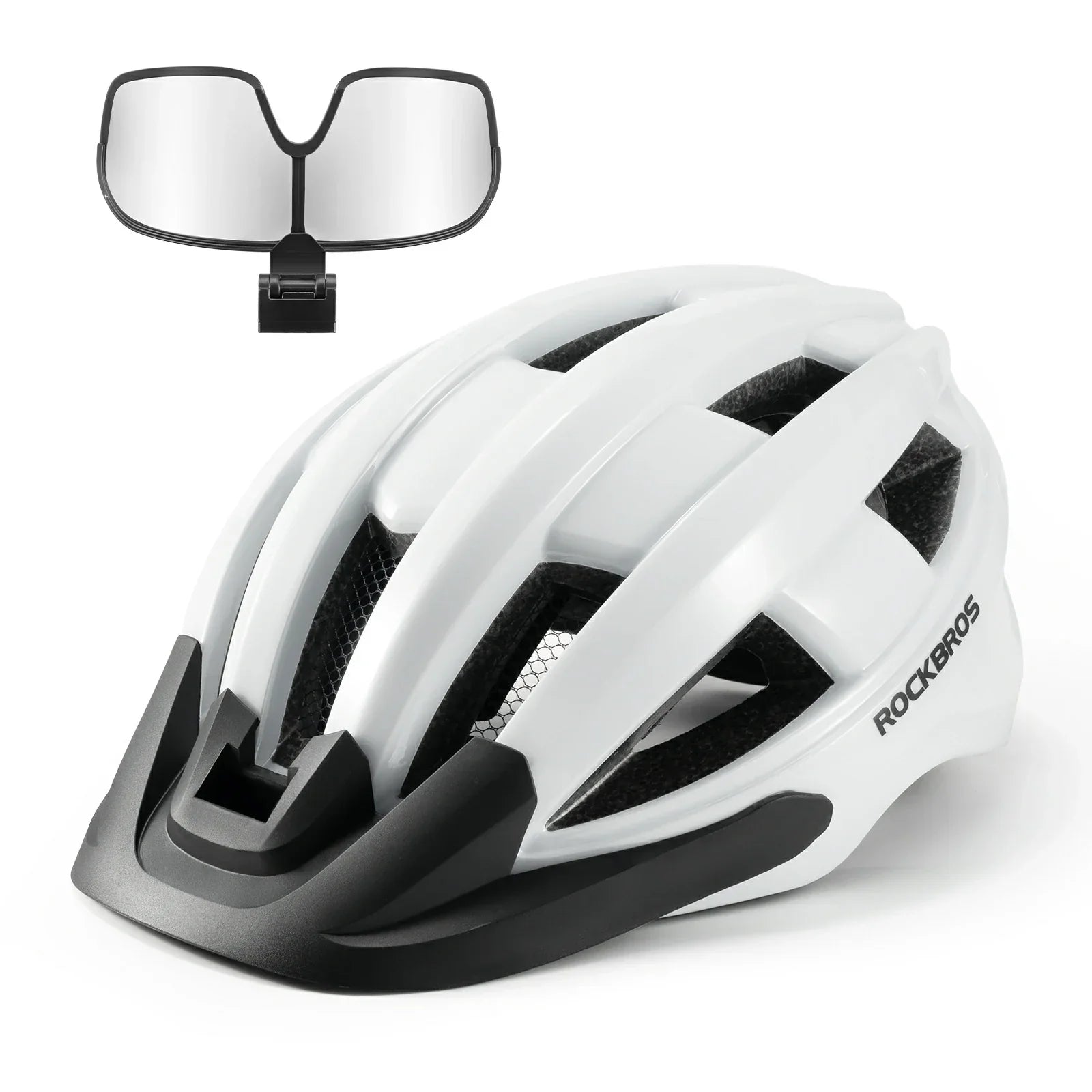 Bike Helmet with Photochromic Visor USB Rechargeable Tail Light