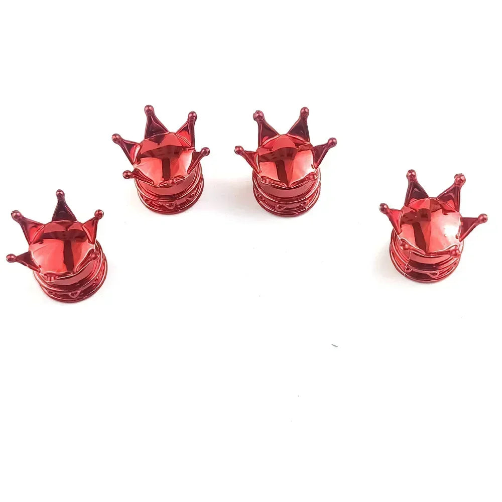 Bicycle Tire Valve Caps Set of 4 Universal Air Valve Covers for Cars Trucks Bikes Cycling Accessories