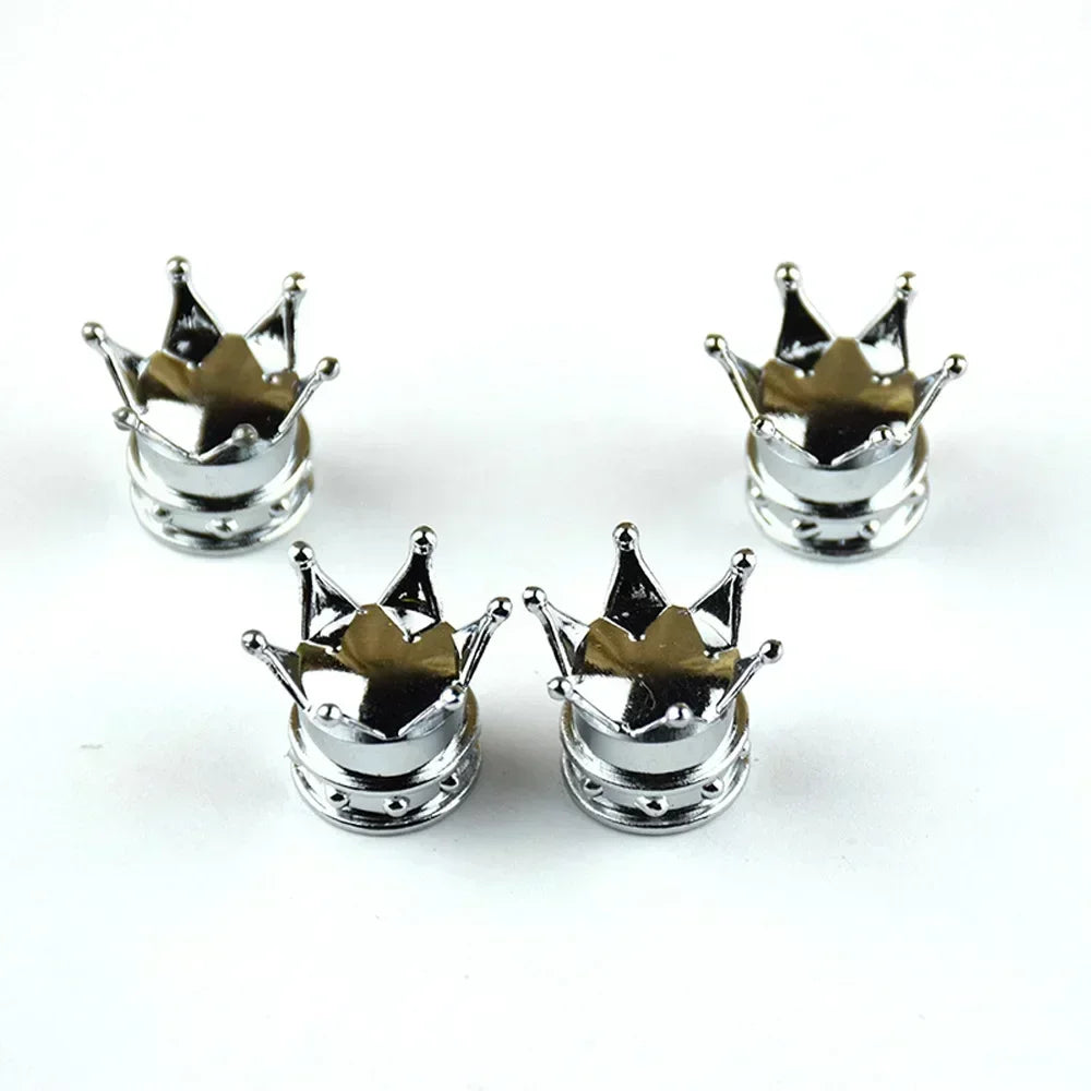 Bicycle Tire Valve Caps Set of 4 Universal Air Valve Covers for Cars Trucks Bikes Cycling Accessories