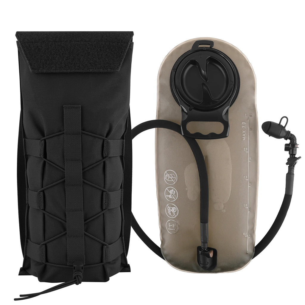 KRYDEX 500D Tactical 100 oz Water Bladder Pouch Modular 3L Hydration Carrier MOLLE Pack Bag Hunting Outdoor Hiking Gear
