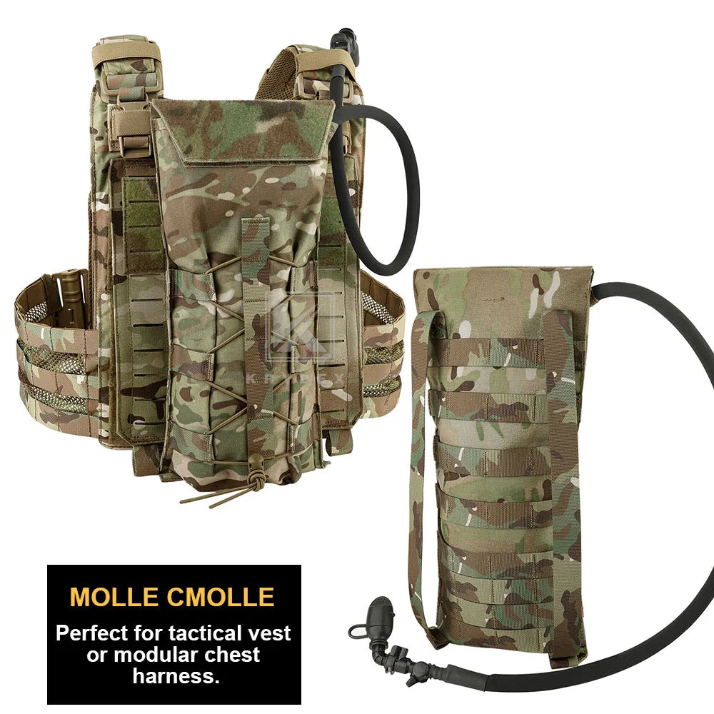 KRYDEX 500D Tactical 100 oz Water Bladder Pouch Modular 3L Hydration Carrier MOLLE Pack Bag Hunting Outdoor Hiking Gear