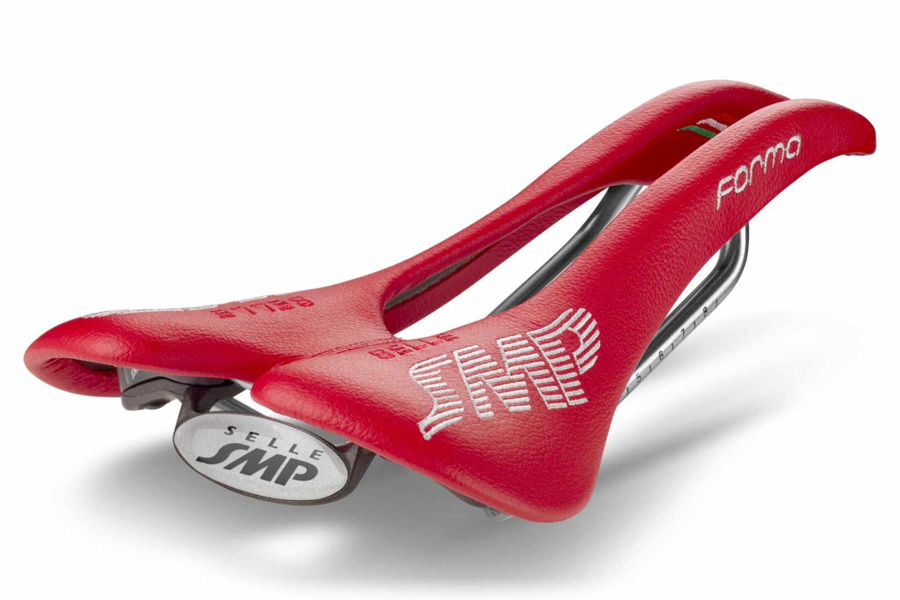 Selle SMP Forma Saddle with Steel Rails (Red)