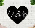 Bicycle Heart Beat, Bike Art, Biking Sign,  Road Bike, Metal Bicycle Wall Art, Fixed Gear Bike Art, Bike Wall Art, Bike Sign, Biking Gift