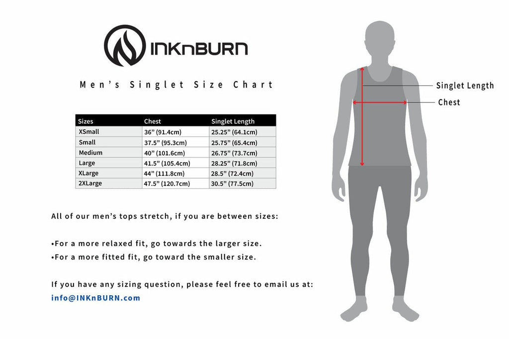 INKnBURN Men's Anchor Singlet (2XL)