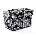 Cruiser Candy Bicycle Basket Liner 15 "x 12" x 10" (Black Hibiscus)