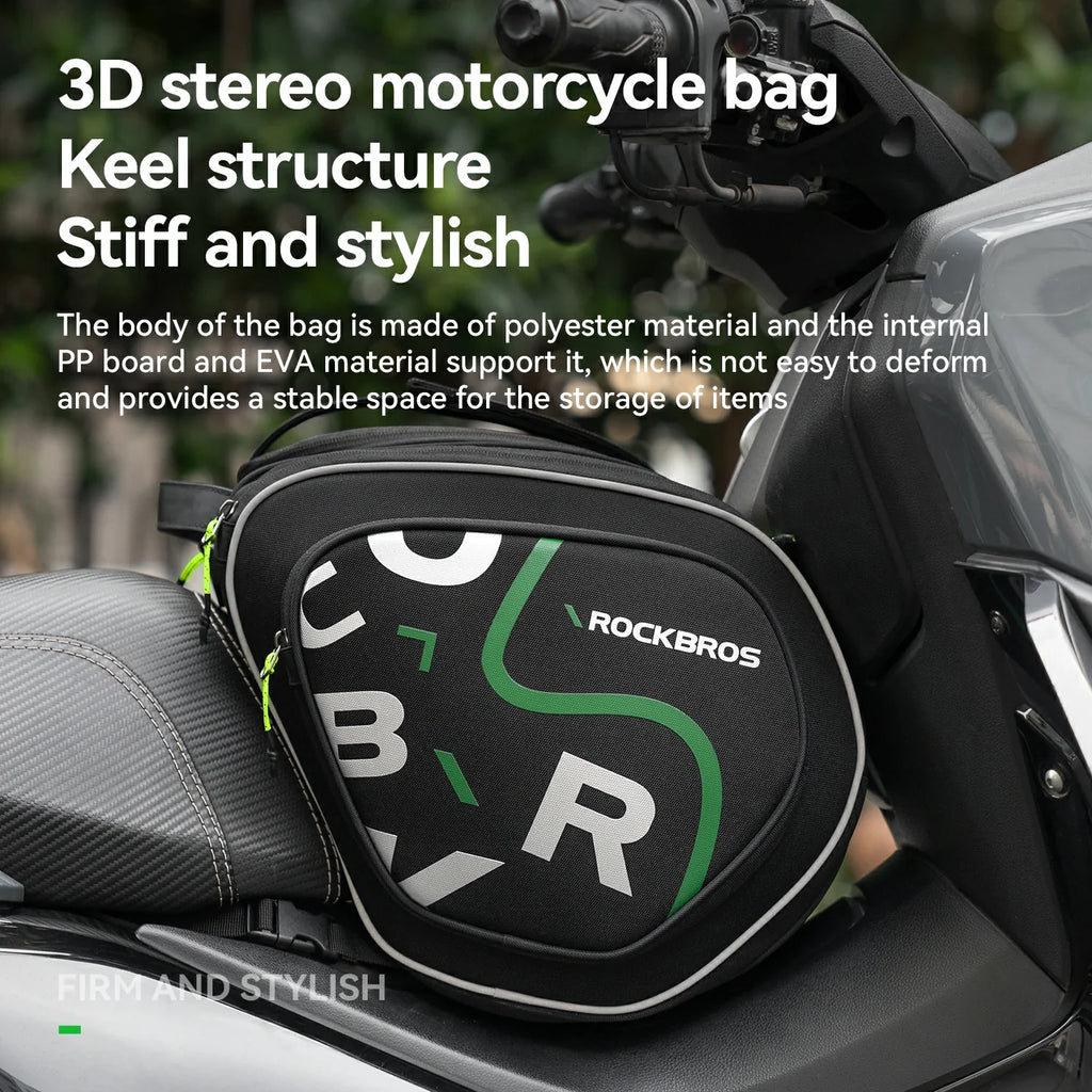 Motorcycle Tank Bag Helmet Bag 12L With Rain Cover