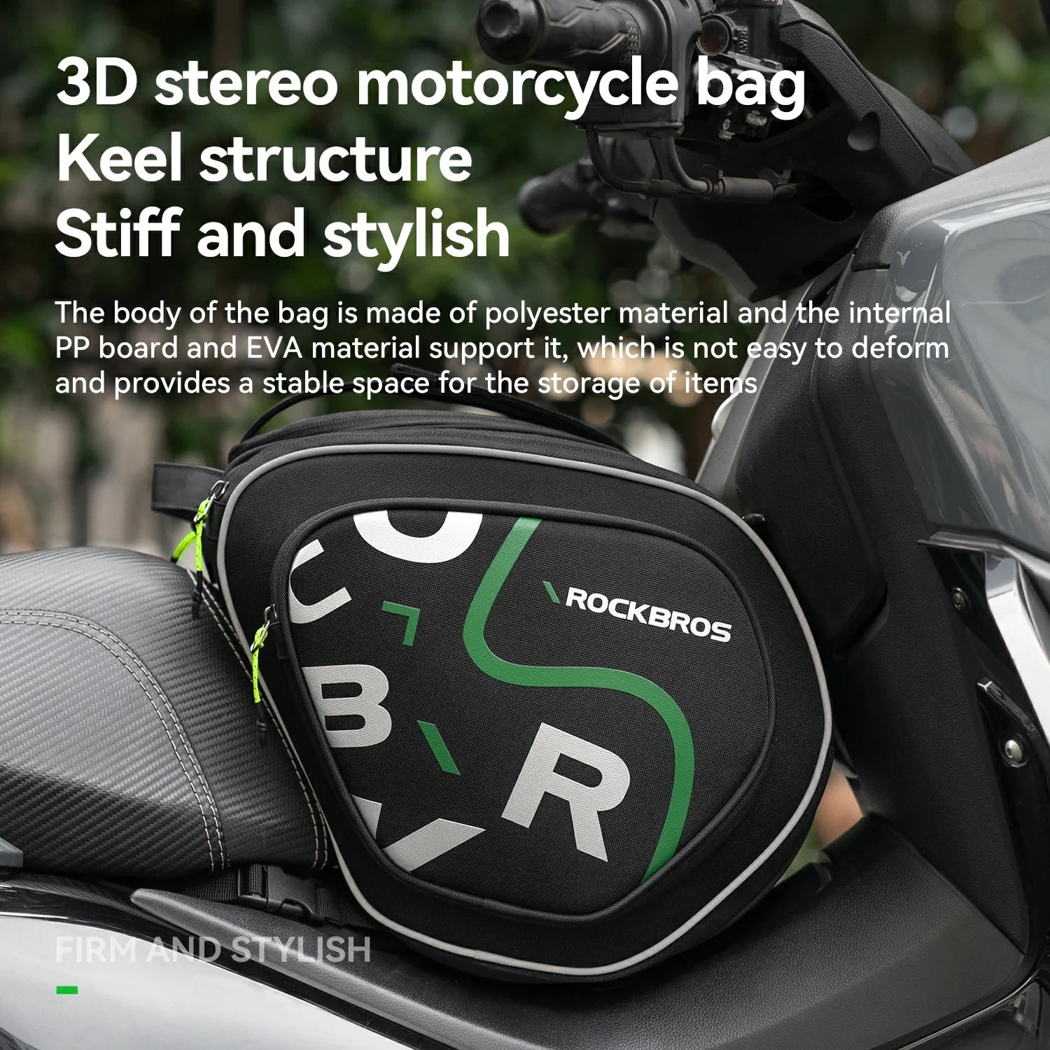 Motorcycle Tank Bag Helmet Bag 12L With Rain Cover