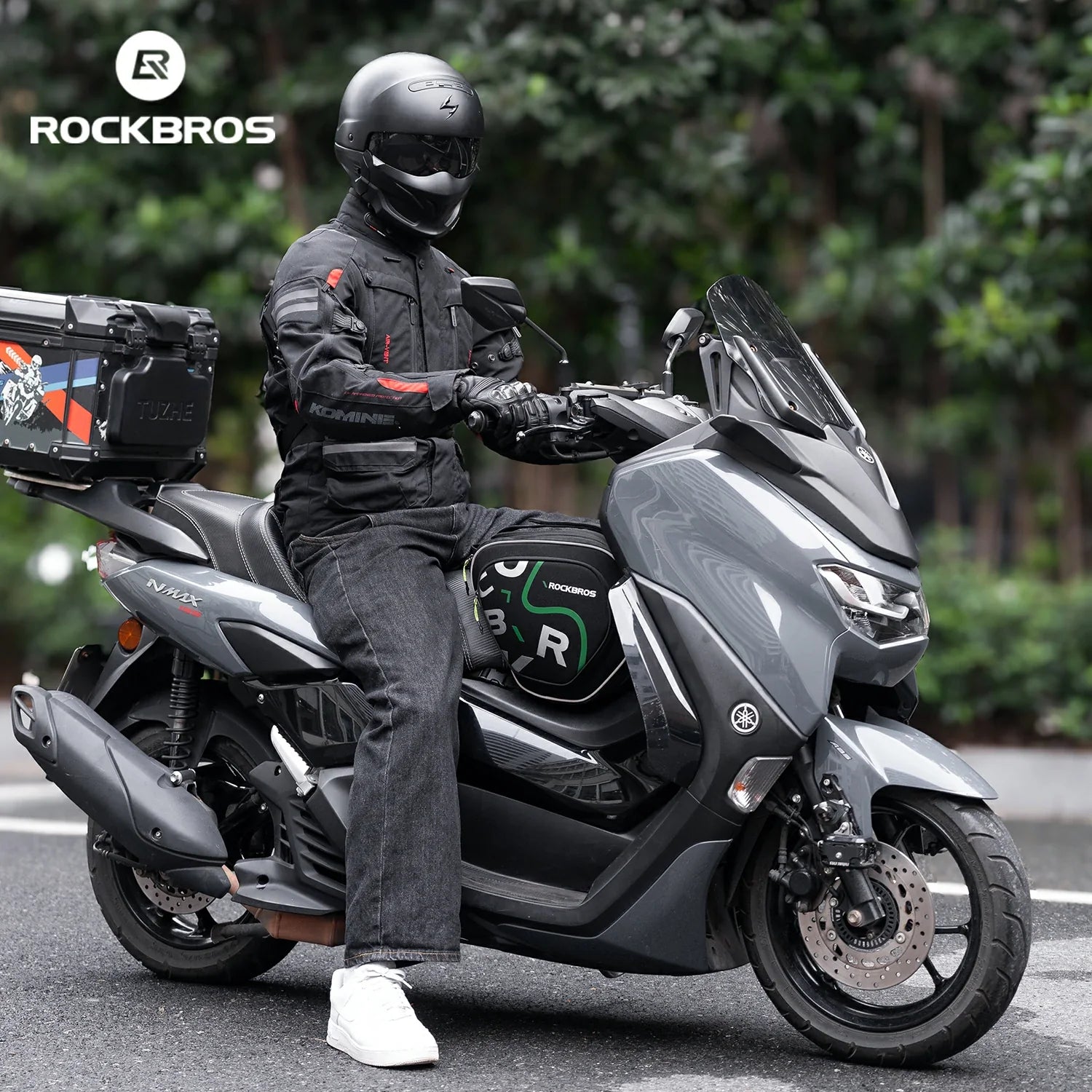 Motorcycle Tank Bag Helmet Bag 12L With Rain Cover