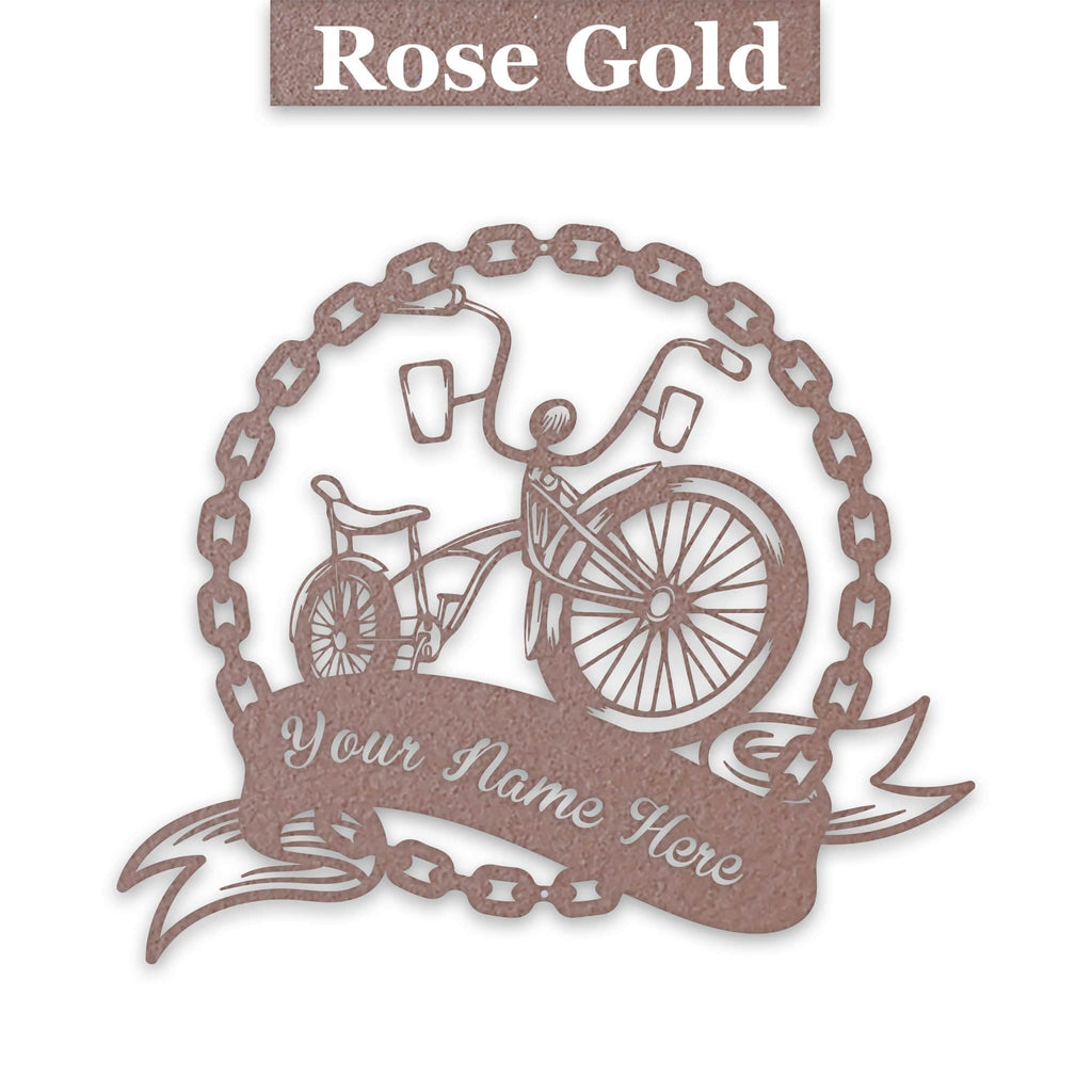 Nostalgic Old School Banana Bike Personalized Metal Sign