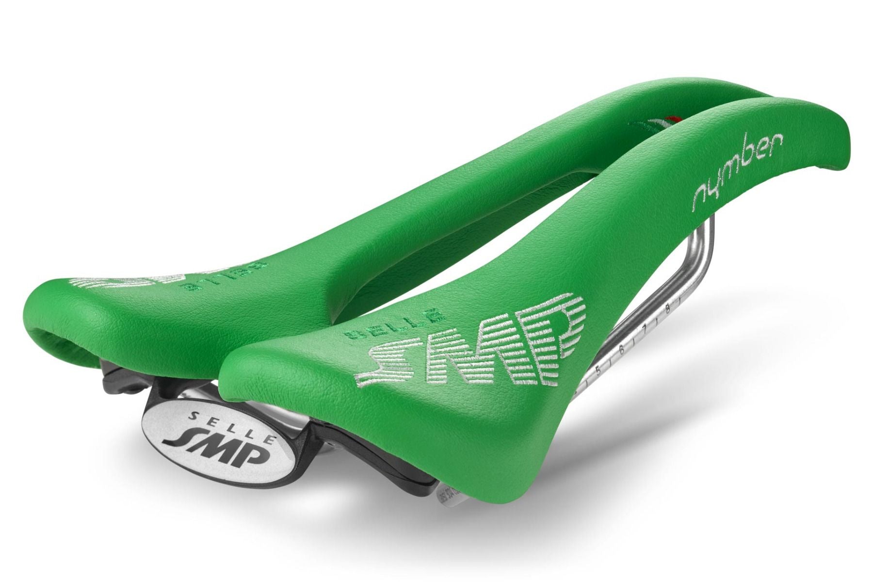 Selle SMP Nymber Saddle with Steel Rails (Green)