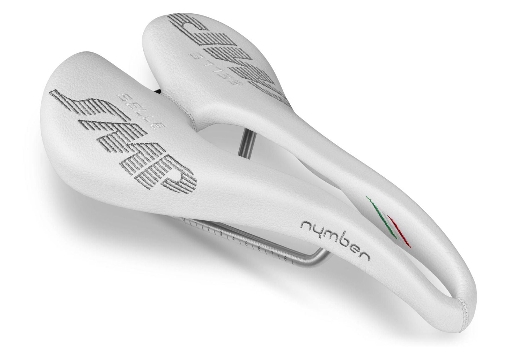 Selle SMP Nymber Saddle with Steel Rails (White)
