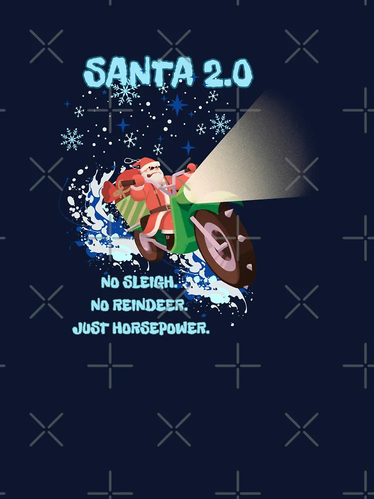 Santa 2.0 Motorcycle Rider – Funny Christmas Biker