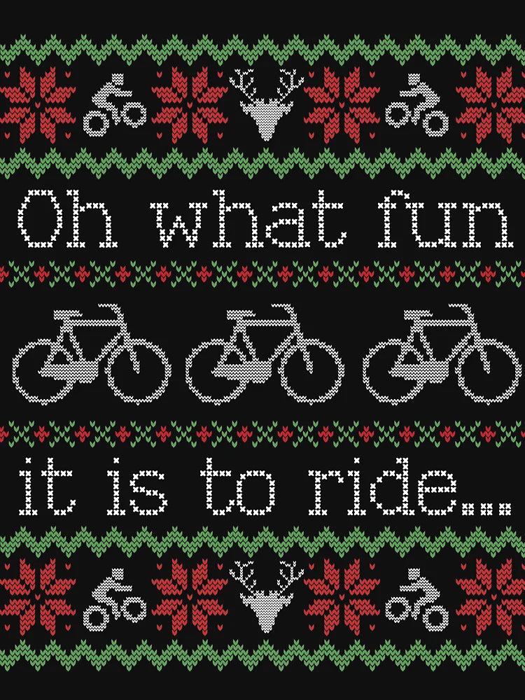 Ugly Christmas Sweater Ride Bike Cyclist