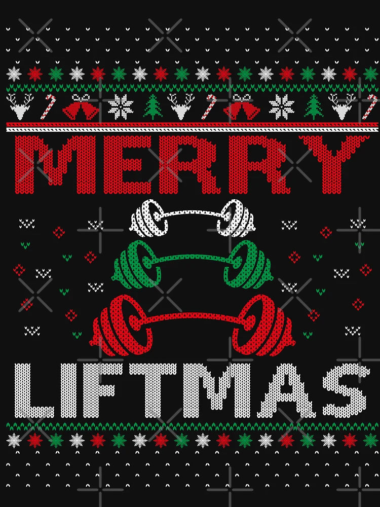 Merry Liftmas Ugly Christmas Sweater Funny Gym Fitness