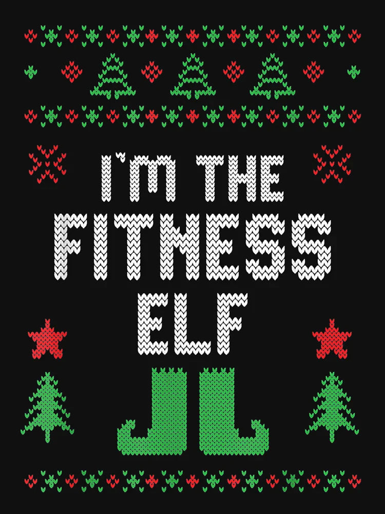 Fitness Elf Ugly Christmas Costume Matching Family Group