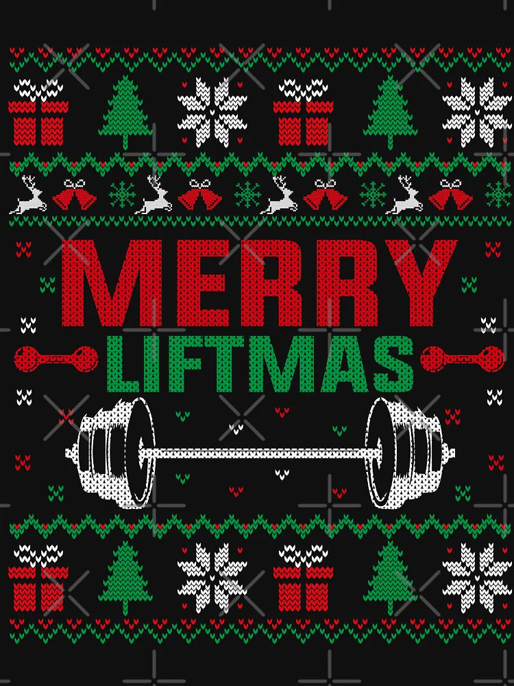 Merry Liftmas Ugly Christmas Gym Fitness