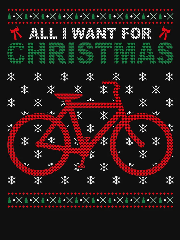 All I Want Bicycle Ugly Christmas Sweater